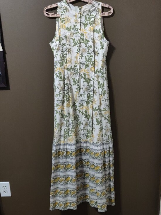 Livro Dresses & Skirts - Livro Floral Cotton Sleeveless Maxi Dress With Pockets Size Medium